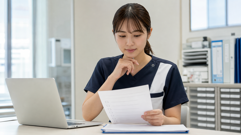 配属先希望を伝える前に求人条件を確認する看護師