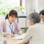 地域包括支援センターで高齢者と家族に相談対応する看護師