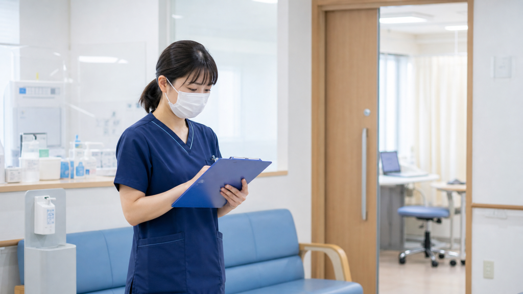 感染症外来看護師求人の発熱対応と隔離動線を確認する看護師