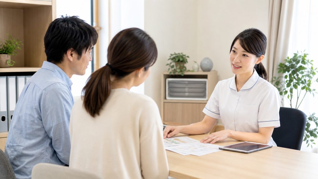 プレコンセプションケア外来で相談対応を行う看護師